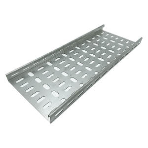 Prix d'usine, gouttière de câbles perforée en aluminium et acier inoxydable, anti-corrosion, largeur 300 mm, pour extérieur - Product Image 4