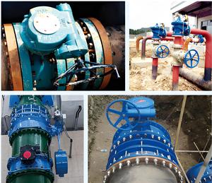 Valvola a farfalla DN500 a bassa pressione a bassa temperatura con guarnizione morbida a doppia flangia manuale acciaio SS di alta qualità
