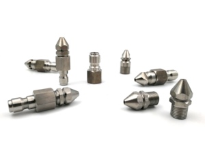 Buse de nettoyage haute pression à <span class=keywords><strong>d</strong></span>éconnexion rapide de qualité supérieure pour égouts, raccords de nettoyage de canalisations à filetage multi-tailles - Product Image 6
