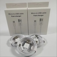 Câble de charge rapide micro USB haute performance, câble de synchronisation de données micro vers USB, compatible avec les téléphones mobiles, les tablettes, l'alimentation
