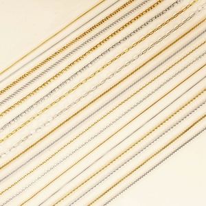 Chaînes tendance en acier inoxydable 316L anti-ternissement, plaquées or 14K 18K, PVD, pour femmes, vente en gros personnalisée - Product Image 4