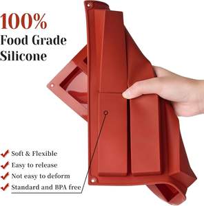 Molde de barra de chocolate/moldes de caramelo de silicona rectangulares de granola para hornear barras de energía/Moules de proteína en silicona para verter bombones Tiges - Product Image 3