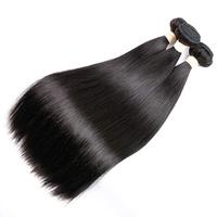 Cheveux naturels lisses et soyeux alignés cuticules — unice, tissage fait Machine, bon marché, prix en gros