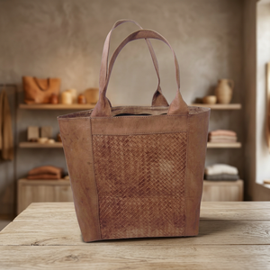 Bolso Tote de Cuero Genuino para Mujer, Estilo Clásico con Asa Suave, Duradero y Multifuncional - Product Image 2