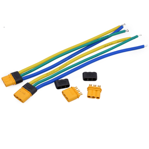 MR30-F MR30-M Series High-Temperature 3-Pin Male & Female Connector Pair with Protective Sleeve for ESC and Brushless Motor - Product Image 6
