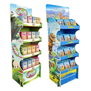Exhibidor de pie personalizado de 4 estantes de PVC y espuma, estable y duradero, sin herramientas, para punto de venta minorista (FSDU) - Product Image 1