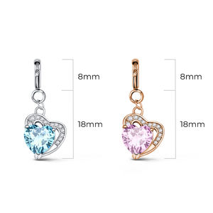 <span class=keywords><strong>Totwoo</strong></span> birthstone Heart Charms (เงิน/กุหลาบทอง)-November - Product Image 5