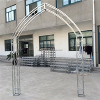 Arco de Exhibición Curvo de Aluminio F34, Estructura de Truss Resistente y Portátil para Eventos, Exposiciones y Publicidad