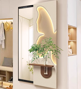 Espejo mural deslizante de cuerpo entero hecho a mano, de lujo moderno, estilo Art Déco 3D, con patrón de naturaleza muerta de arenisca, decoración de pared oculta, venta al por mayor - Product Image 3