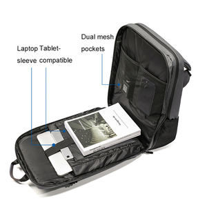 Mochila <span class=keywords><strong>de</strong></span> viaje Unisex <span class=keywords><strong>de</strong></span> marca, bolsa <span class=keywords><strong>de</strong></span> ordenador <span class=keywords><strong>de</strong></span> 17 pulgadas, piel sintética, 20L, impermeable, para viajes <span class=keywords><strong>de</strong></span> negocios, con <span class=keywords><strong>circuncisión</strong></span> trasera - Product Image 5