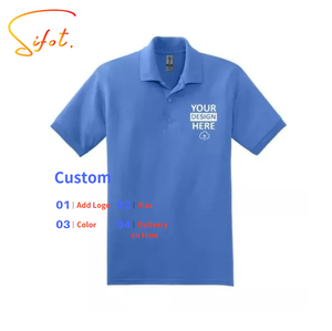Sifot 2024 Offre Spéciale 100% coton Polo t-shirts personnalisé surdimensionné Applique broderie Logo polos en gros hommes Jersey - Product Image 1