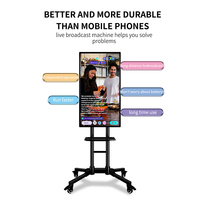 Machine de diffusion en direct Écran tactile LCD Écran intelligent 2k Panneau d'affichage rotatif Téléviseur avec systèmes personnalisés