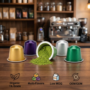 Office Desk Matcha Brewing Capsules Quick Brew Morning Energy Multi Machine Compatible Private Label Custom Packaging Bulk - Product Image 1