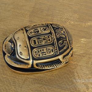 Scultura Ornamentale Creativa del Scarabeo dell'Antico Egitto ESB26, Artigianato in Resina Realistico Dipinto a Mano per Decorazione Casa e Ufficio - Product Image 6