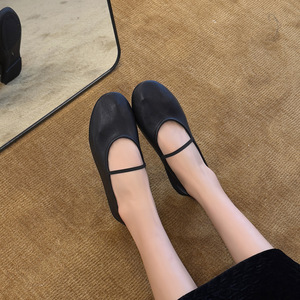 Servicio Personalizado Disponible, Zapatos Planos de Ballet Franceses 2026, Diseño de Punta Baja, Tacón Plegable, Cuero Suave y Cómodo para Mujer - Product Image 3