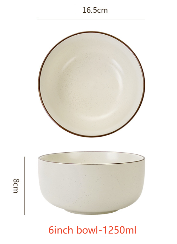 Tazón blanco de 6 pulgadas