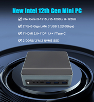 Cyberpower PC Intel i7-1255U i5-1235U i3-1215U Ubuntu Mini PC Windows 11 Pro Double DDR5 RAM jusqu'à 64 Go