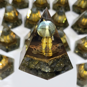 Wholesale 2027 Latest Labradorite Crystal Hexagonal Carved Pyramid Sphere Gemstone Healing Meditation EMF Protection Love - Product Image 1
