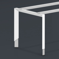 Pieds en acier de tuyau de triangle simple de style moderne une variété de couleurs peuvent être sélectionnées pieds en acier de bureau pieds en acier de table de conférence
