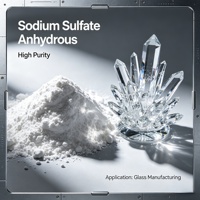 Sulfate de sodium anhydre de haute pureté de la marque Maoxing, prix par tonne pour la fabrication du verre, matière première