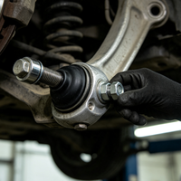 Nouveau Rotule de suspension avant droit haute performance argenté pour MINI R50 R53 OE 31106779438 avec garantie de 12 mois