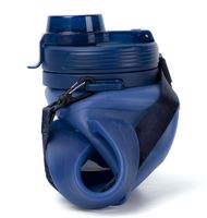 2L Grande Capacité Nouveau Design Sans BPA Portable Pliable Bouteille D'eau Sports Silicone Bouteilles D'eau avec Paille Poignée Couvercle