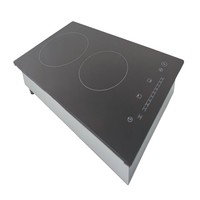 Plaque de cuisson à induction double en céramique Made Touch, petite plaque de cuisson à induction, plaque de cuisson à induction portable