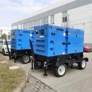 New 60Hz Trailer loại 150kw Máy phát điện diesel với anh động cơ 1106d-e70tag3 EPA Tier 3 perkin Máy phát điện im lặng 150 KVA