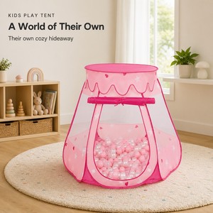 Grande Tenda Pieghevole a Forma di Stella per Bambini con Piscina di Palline e Design Casa <span class=keywords><strong>delle</strong></span> Principesse in Poliestere per Uso Interno/Esterno - Product Image 2