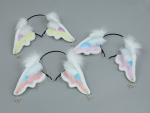 Haute Qualité À La Main En Peluche <span class=keywords><strong>Ange</strong></span> Bandeaux Filles Lolita Cosplay Bandeau - Product Image 5