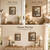 Tableau mural Magnolia encadré or, impression sur toile florale botanique vintage, décoration champêtre française, échantillons OEM ODM prêts en moins d'une journée