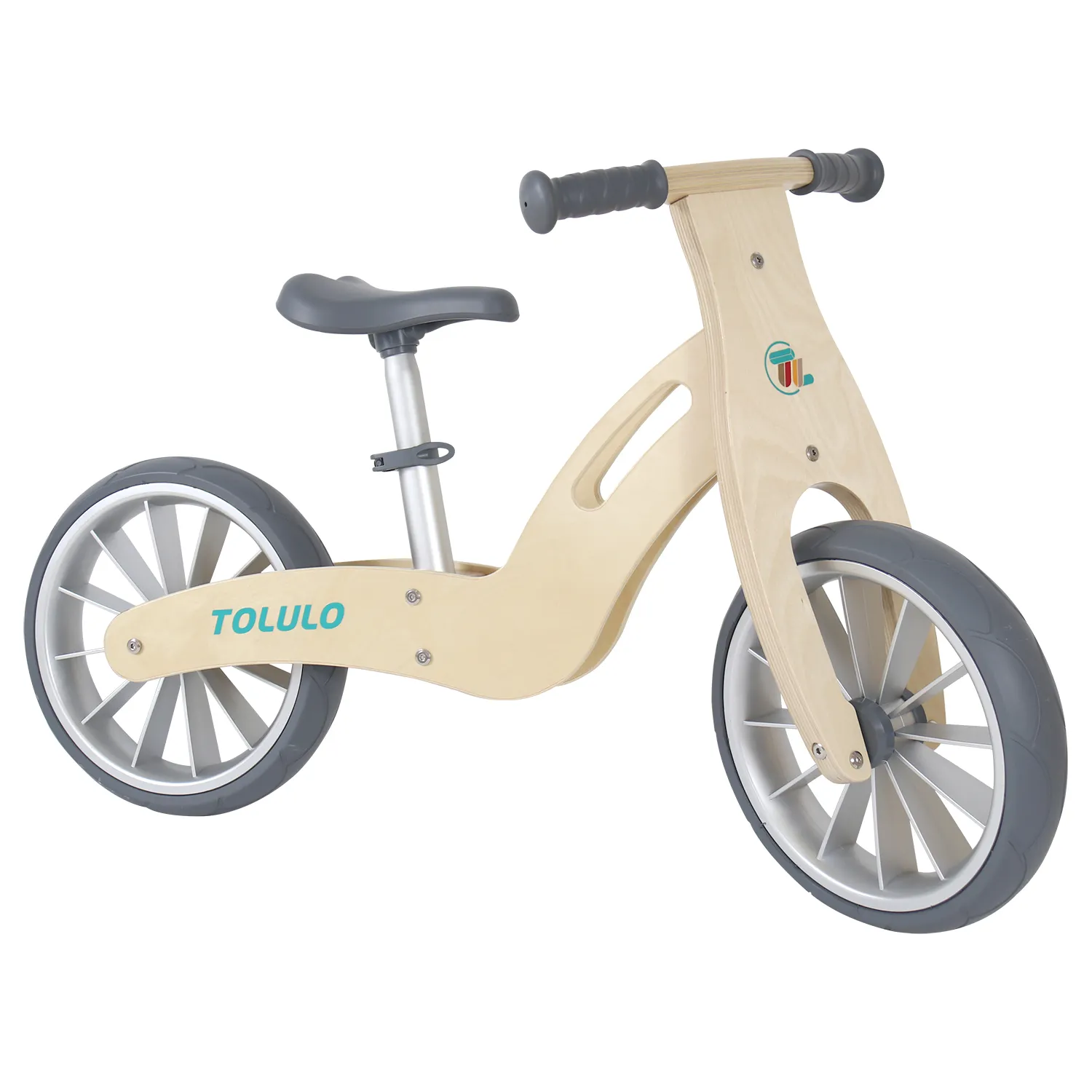Bicicleta de equilibrio de 12 pulgadas para niños, bici de entrenamiento de madera para correr