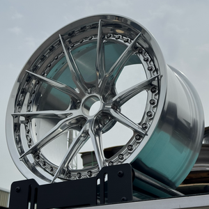 Gvichn tùy chỉnh 18 19 20 21inch 6061 rèn hợp kim đánh bóng vành bánh xe 5x112 5x120 5x114.3 lõm xe khách hai mảnh bánh xe - Product Image 5