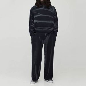 Black Gradient Wash Hoodie Sweatpants <b>No</b> <b>Logo</b> Custom Men Two Piece Tracksuit - Product Image 4