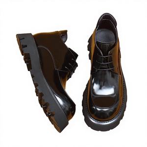 High-top Business Men's Genuine Leather Autumn <b>Boots</b> Wholesale British Style Big Size Formal Office Slip-On Anti-Slippery - Product Image 2