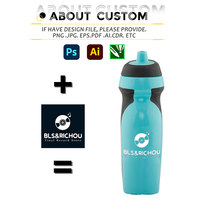 Logotipo personalizado Proveedor profesional Bicicleta de grado alimenticio Ciclismo Bebida Plástico Deportes Squeeze Botella de agua Tipo de paja Método de flujo
