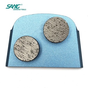 Bloque de desbaste trapezoidal de diamante de doble botón, aglomerado medio, grano 30, Lavina <span class=keywords><strong>EDCO</strong></span>, segmento de zapatas de desbaste para suelos de hormigón y terrazo - Product Image 4