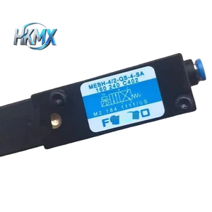 MEBH-4/2-QS-4-SA 160240 โซลินอยด์วาล์วนิวเมติก, โซลินอยด์วาล์วควบคุมลม 4/2 ทาง QS‑4 ข้อต่อแบบเสียบสำหรับระบบนิวเมติก - Product Image 1