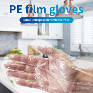 Luvas Descartáveis de PE AMMEX Sem Pó Textura Lisa Duráveis e Flexíveis Punho Reto Uso Geral - Product Image 1