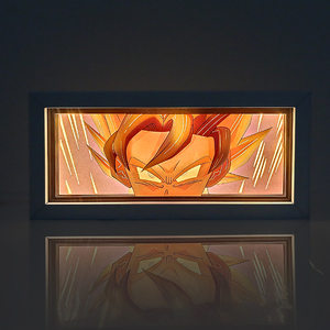<span class=keywords><strong>Lampe</strong></span> de nuit personnalisable pour peinture d'ombre en papier, boîte à lumière de manga japonais, <span class=keywords><strong>lampe</strong></span> de sculpture sur papier - Product Image 1