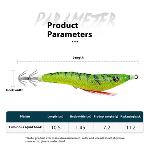 Shrimp Lure with Squid Hook Effective Jigging <strong>Bait</strong> for Salmon Sea Bass Tilapia Freshwater <strong>Fish</strong> in Rivers - Product Image 6
