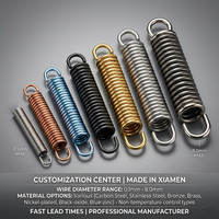 Ressort de tension OEM personnalisé, ressort d'extension en fil de 0,1-8 mm, ressorts hélicoïdaux de traction robustes en acier inoxydable, fabricant