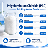 Chlorure de polyaluminium de qualité potable, coagulant à 30 % d'Al2O3