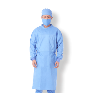 Queenhe op-kittel Großhandel Krankenhaus Arbeitskleidung, op-kittel ohne überlappung 100% Baumwolle - Product Image 1