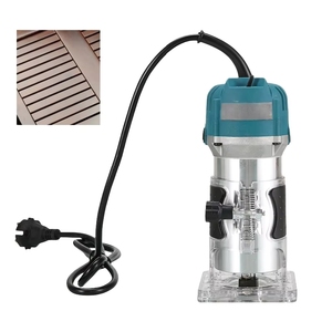 Kit de coupe <span class=keywords><strong>à</strong></span> collet de 6 mm comprenant une base de guidage, une clé et divers embouts pour la fabrication de meubles DIY - Product Image 5