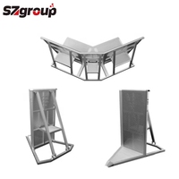 Barrière de contrôle des foules pliante Portable pour Concerts allée sécurité en aluminium chaud événement clôture treillis affiche foule en acier