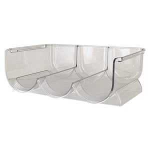 Transparent Cup Storage Rack Rectangle 1 Layer Standing Type Kitchen Cabinet <b>Organizer</b> Eco Friendly <b>Desktop</b> Holder - Product Image 1