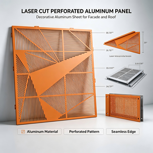 Panneau mural en aluminium perforé, revêtement de façade métallique, épaisseur personnalisée pour les toits et les extérieurs des bâtiments de bureaux - Product Image 3