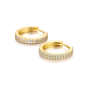 Boucles d'oreilles pliables pour femmes en argent sterling 925 haut de gamme, style rétro élégant avec fermoir, design tendance Niche Normcore, vente en gros - Product Image 2