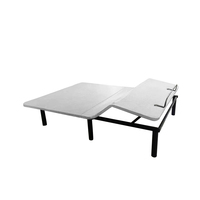 Luxuriöser Moderner Metall-Klapptisch mit Verstellbarer Höhe, Massagefunktion, Elektrisch Verstellbarem Flachbett-Gestell und Kabelloser Fernbedienung